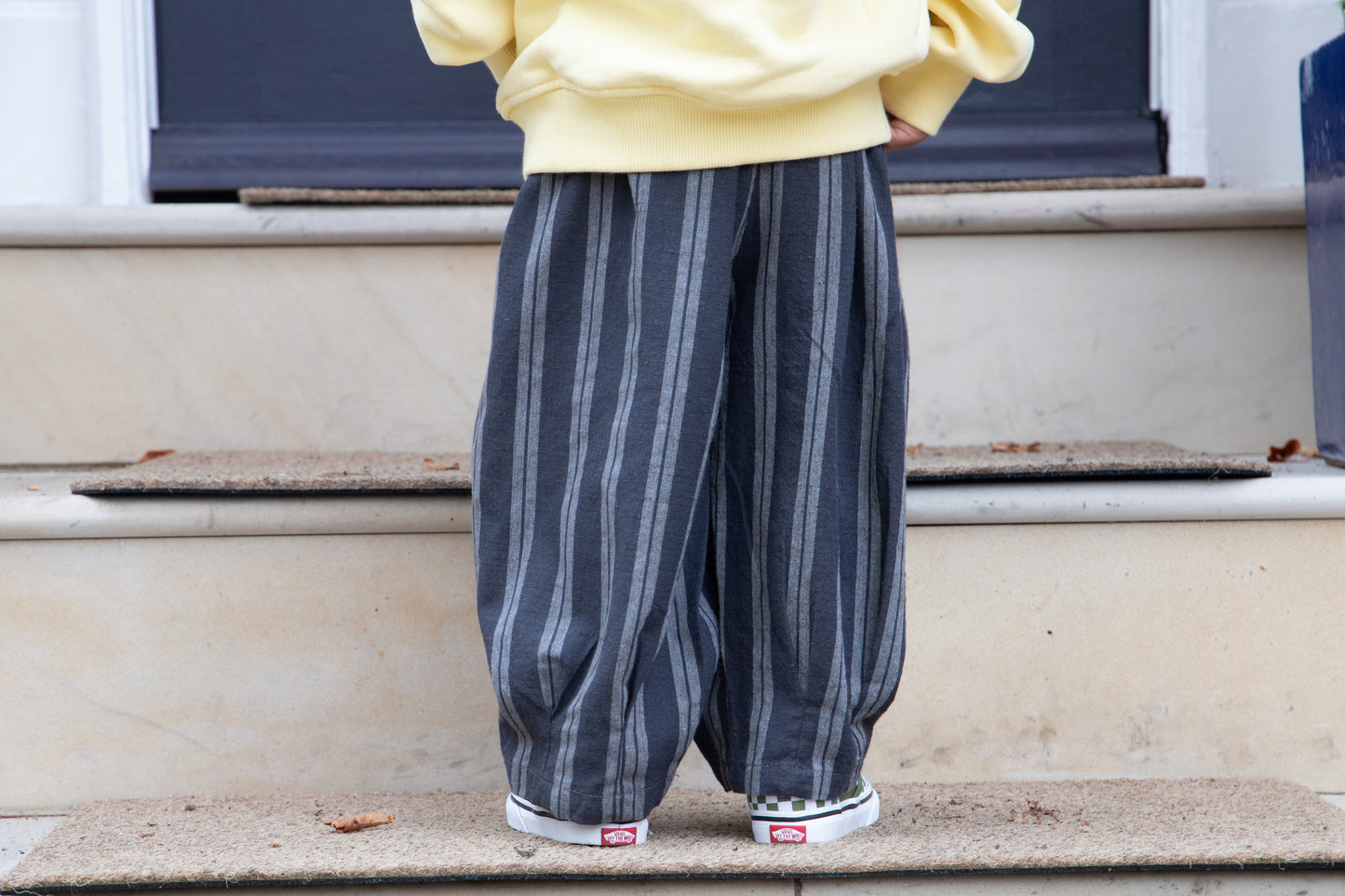 Dark Grey Stripe Pants