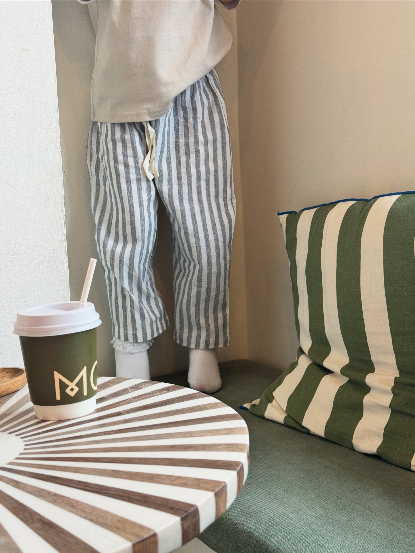 Liquorice Stripe Pants
