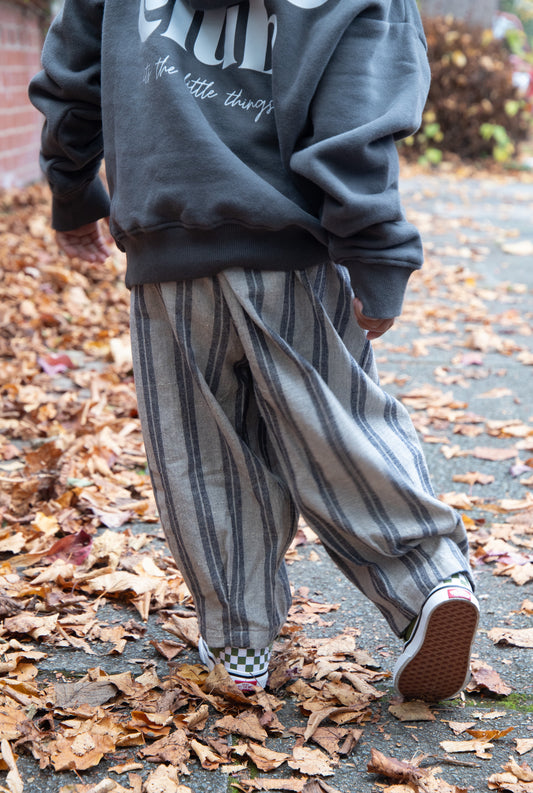 Light Grey Stripe Pants